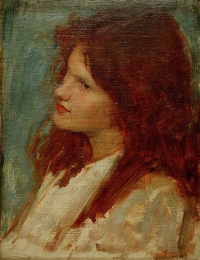 Testa di ragazza da John William Waterhouse